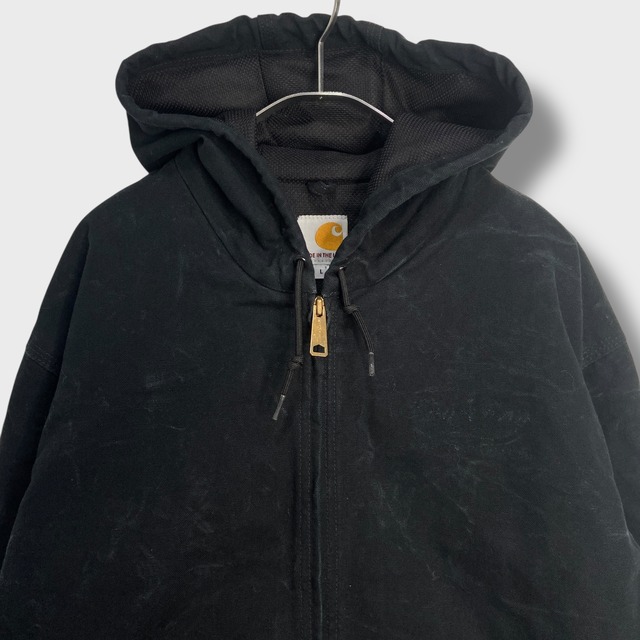USA製 Carhartt アクティブジャケット パーカー ブラック L