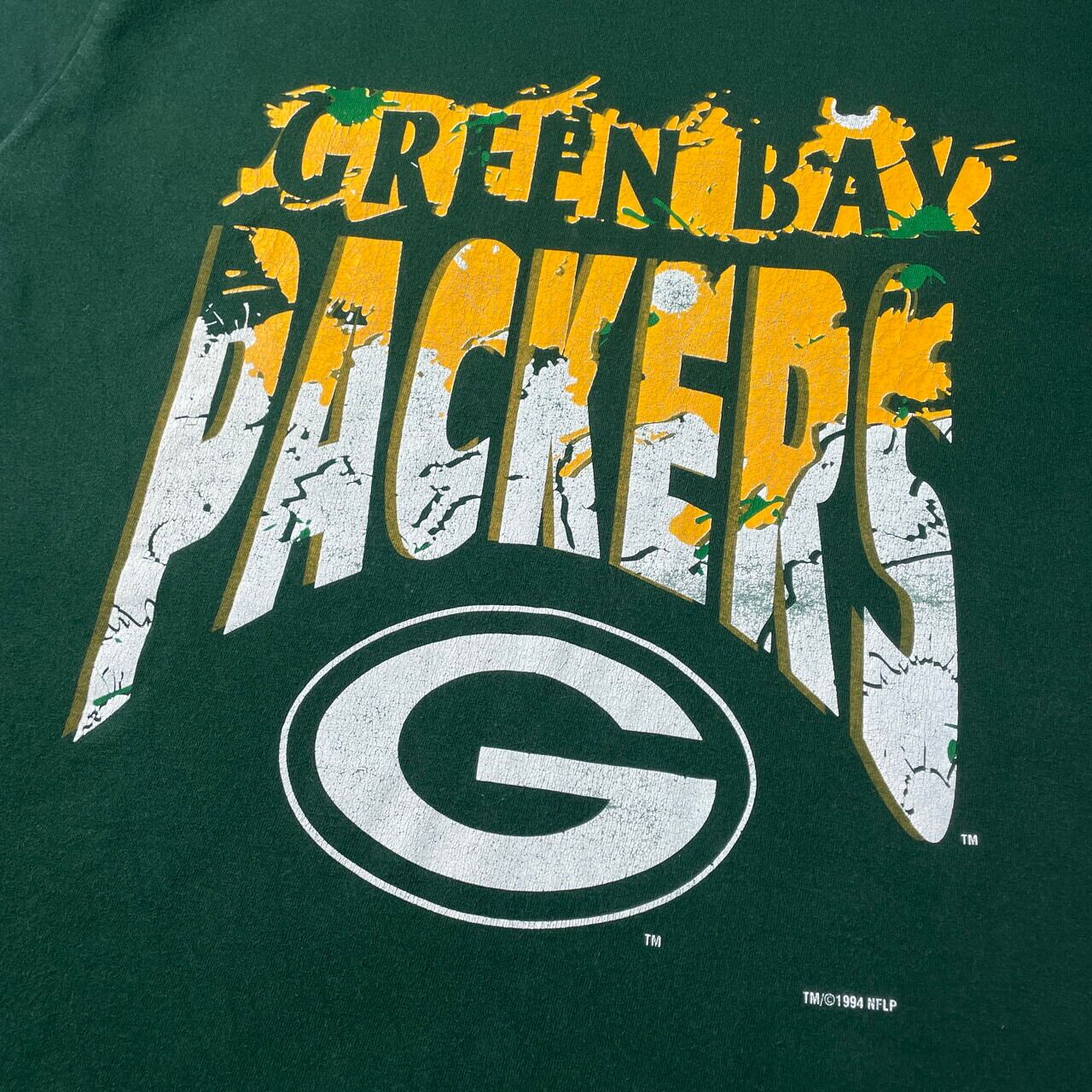 90年代 NFL GREEN BAY PACKERS チームロゴ Tシャツ メンズXL 古着 90s ヴィンテージ ビンテージ グリーンベイ