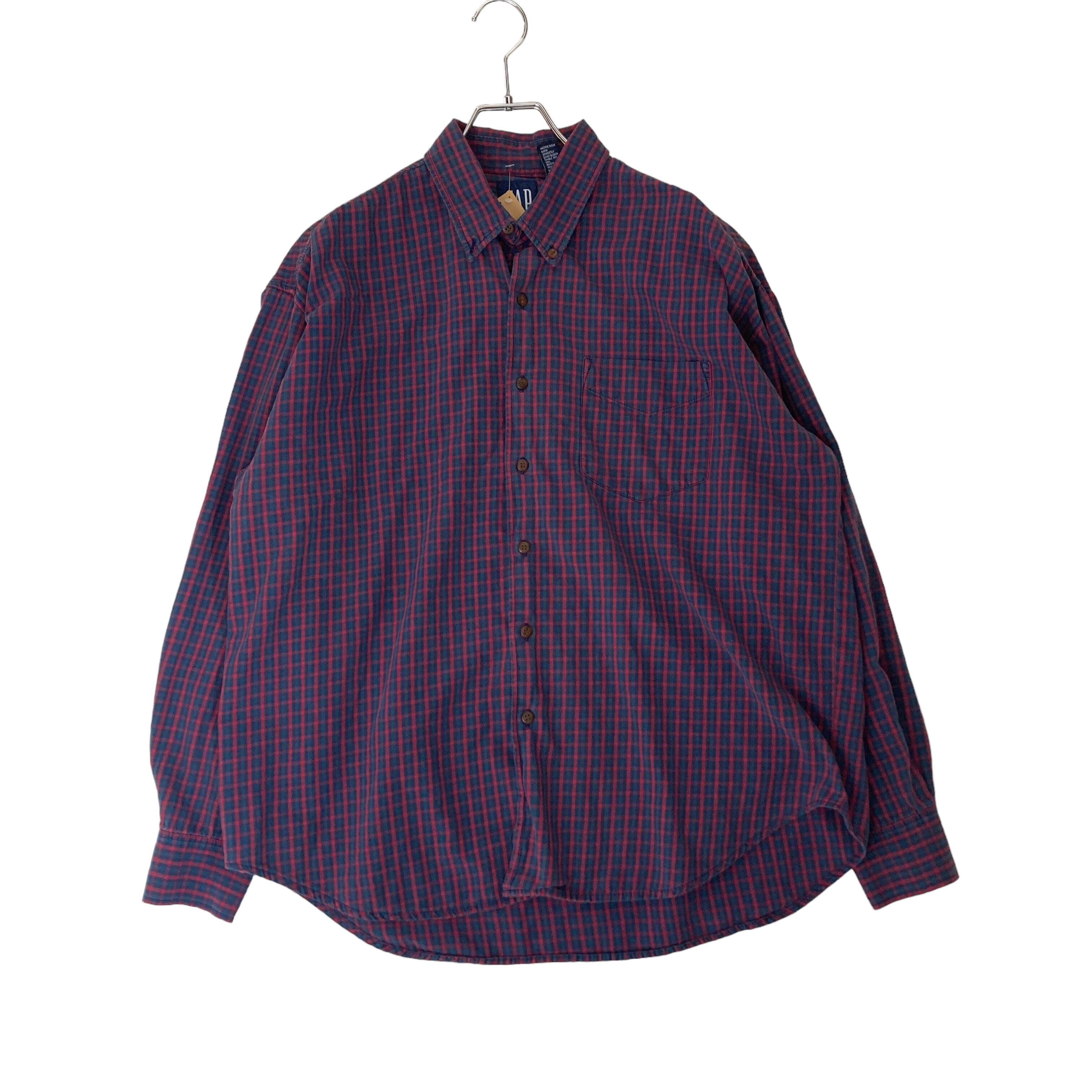 90's 】OLD GAP 長袖シャツ XL チェック柄 コットン100% | 古着