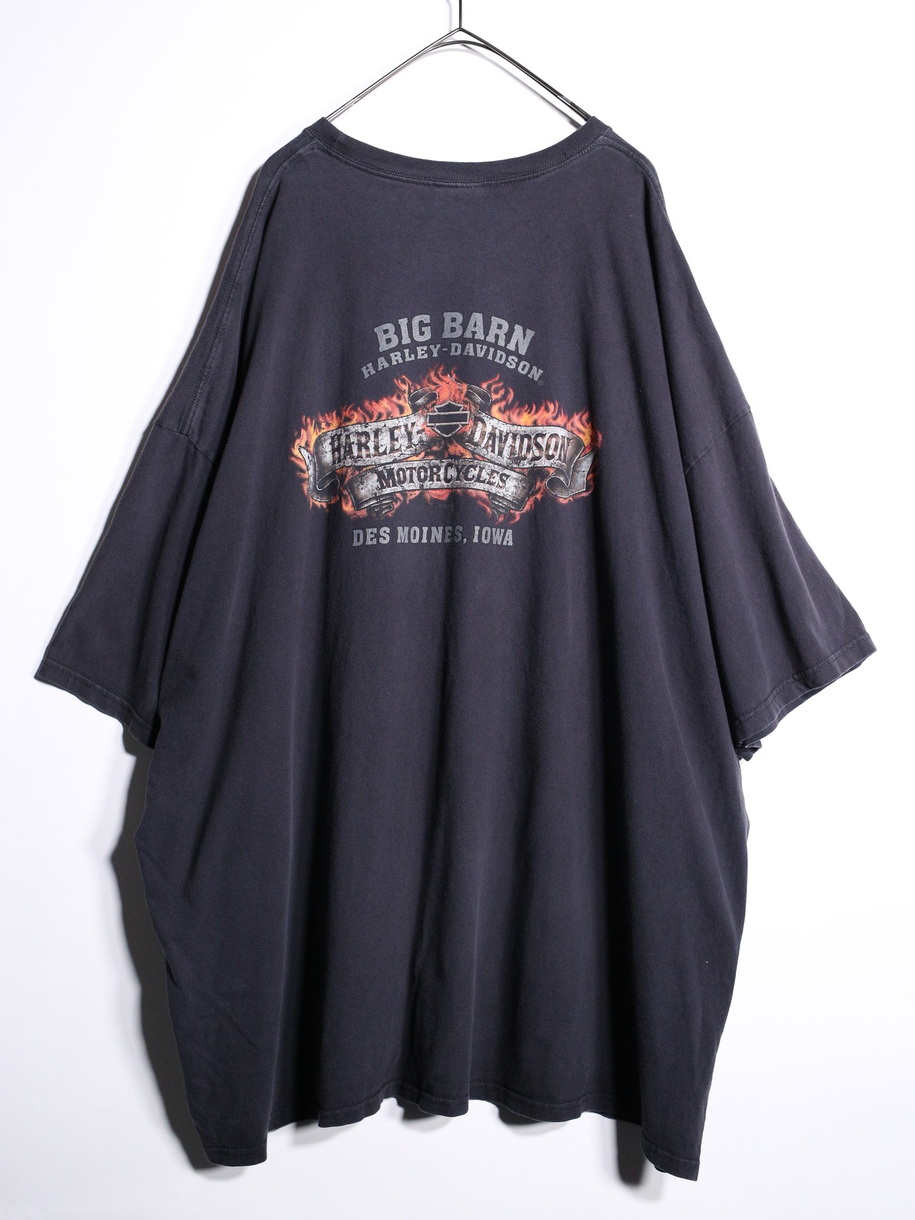 "Harley-Davidson" XXXXXL super over silhouette faded logo graphic tee - 15