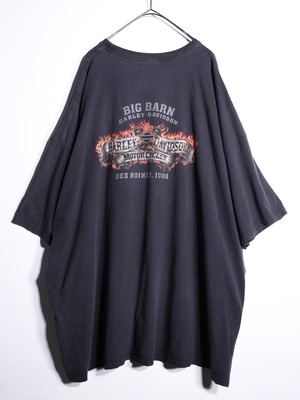 "Harley-Davidson" XXXXXL super over silhouette faded logo graphic tee