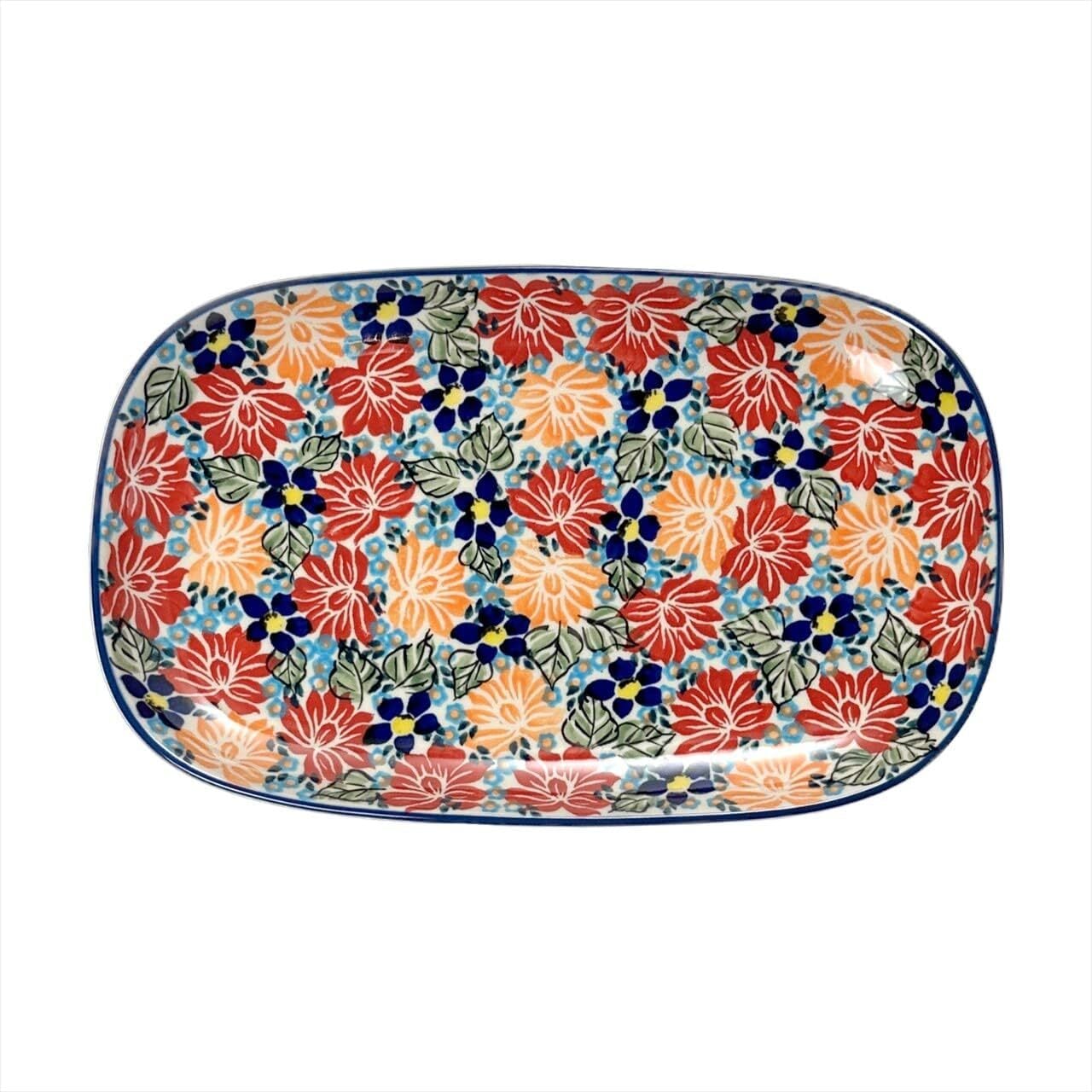 ポーリッシュポタリー オーバルプレート L 長皿 P131-KS02 | PAYSAGE