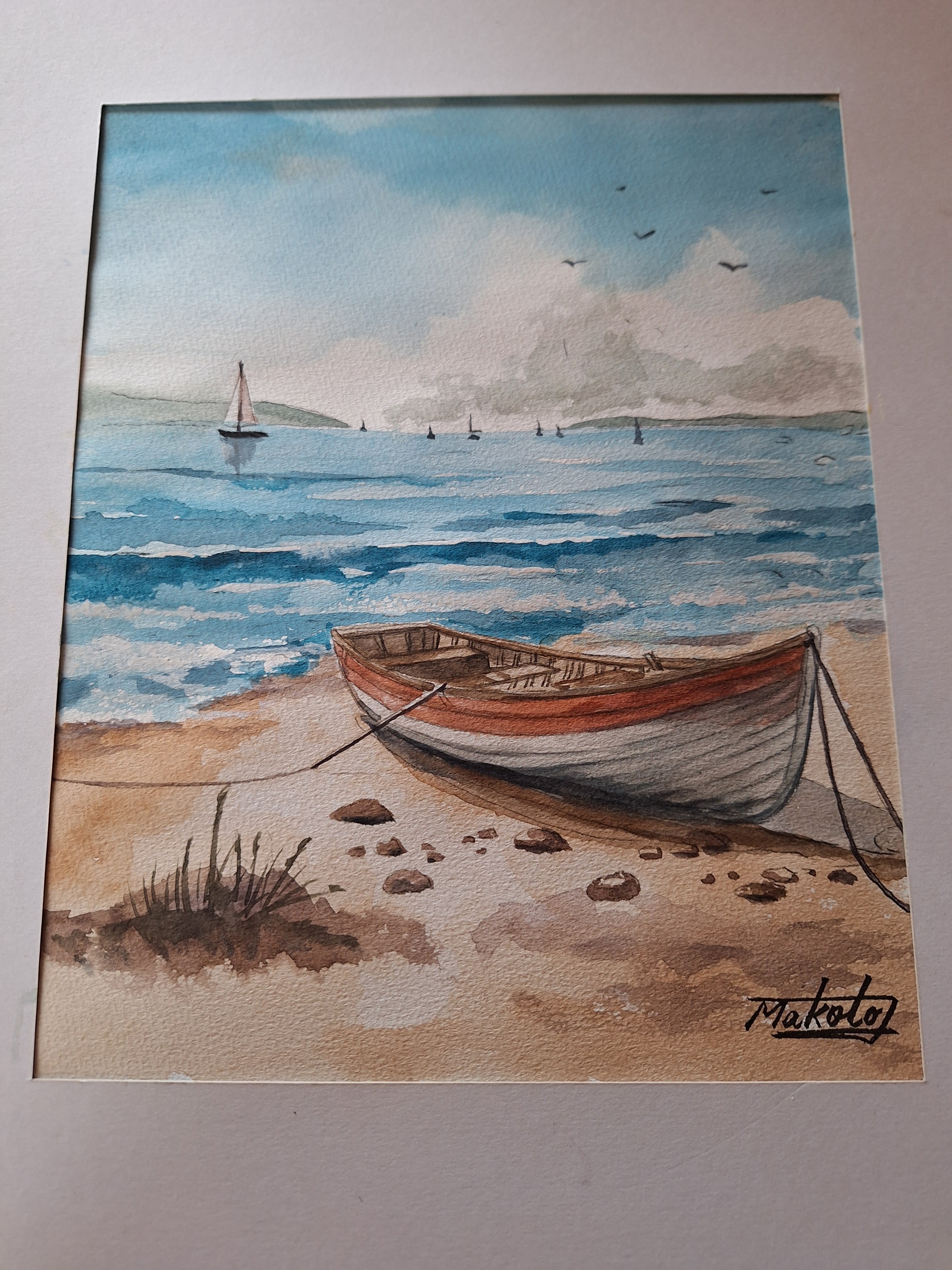 水彩画(海景)№43 水彩画(海景)№43