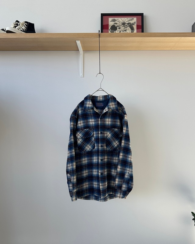 -Pendleton- Vintage 70s M Board Shirt made in USA