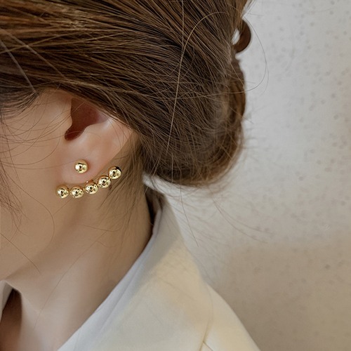 【日本倉庫即納】 イヤーカフ風 5連ピアス レディース韓国