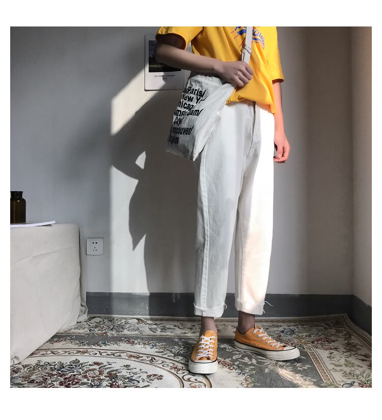 全2色 デニム パンツ ストレート カジュアル 無地 おしゃれ