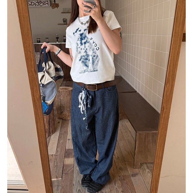 pixel dalmatian short-sleeve tee　ピクセルダルメシアン半袖ティー　J2039