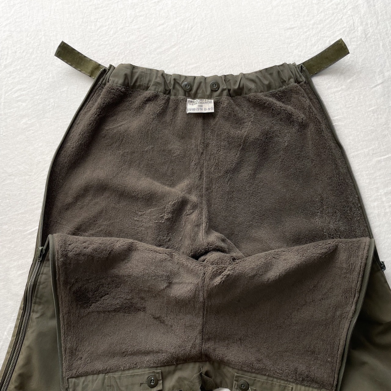 美品 ドイツ軍 裏地フリース 防寒 ミリタリーパンツ 170-180 | Bintan 