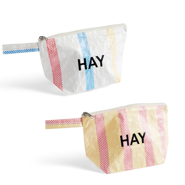 CANDY STRIPE WASH BAG #S［ HAY ］