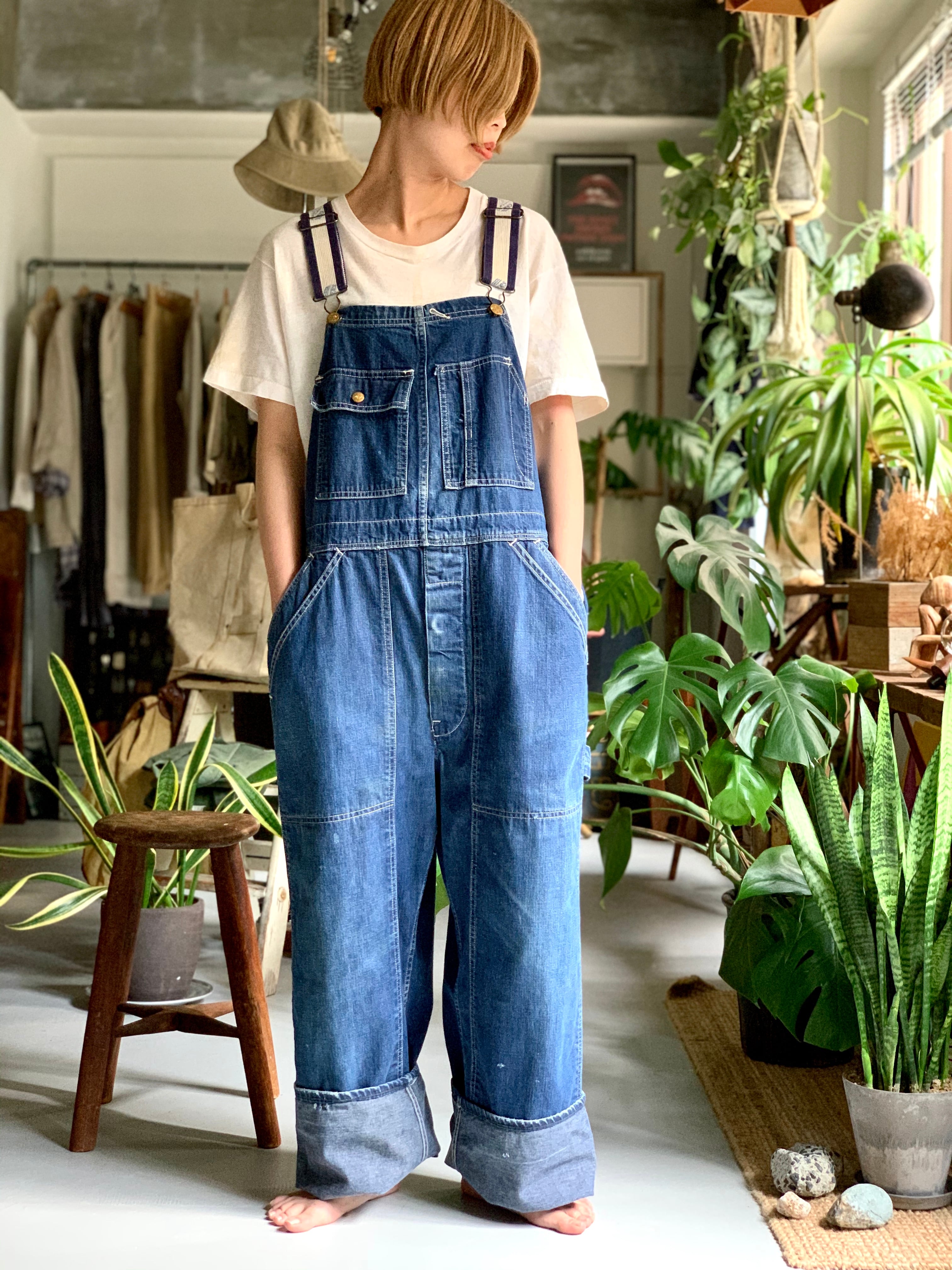 40's-vintage “CARTERS” “denim overall” | KEY WEB STORE