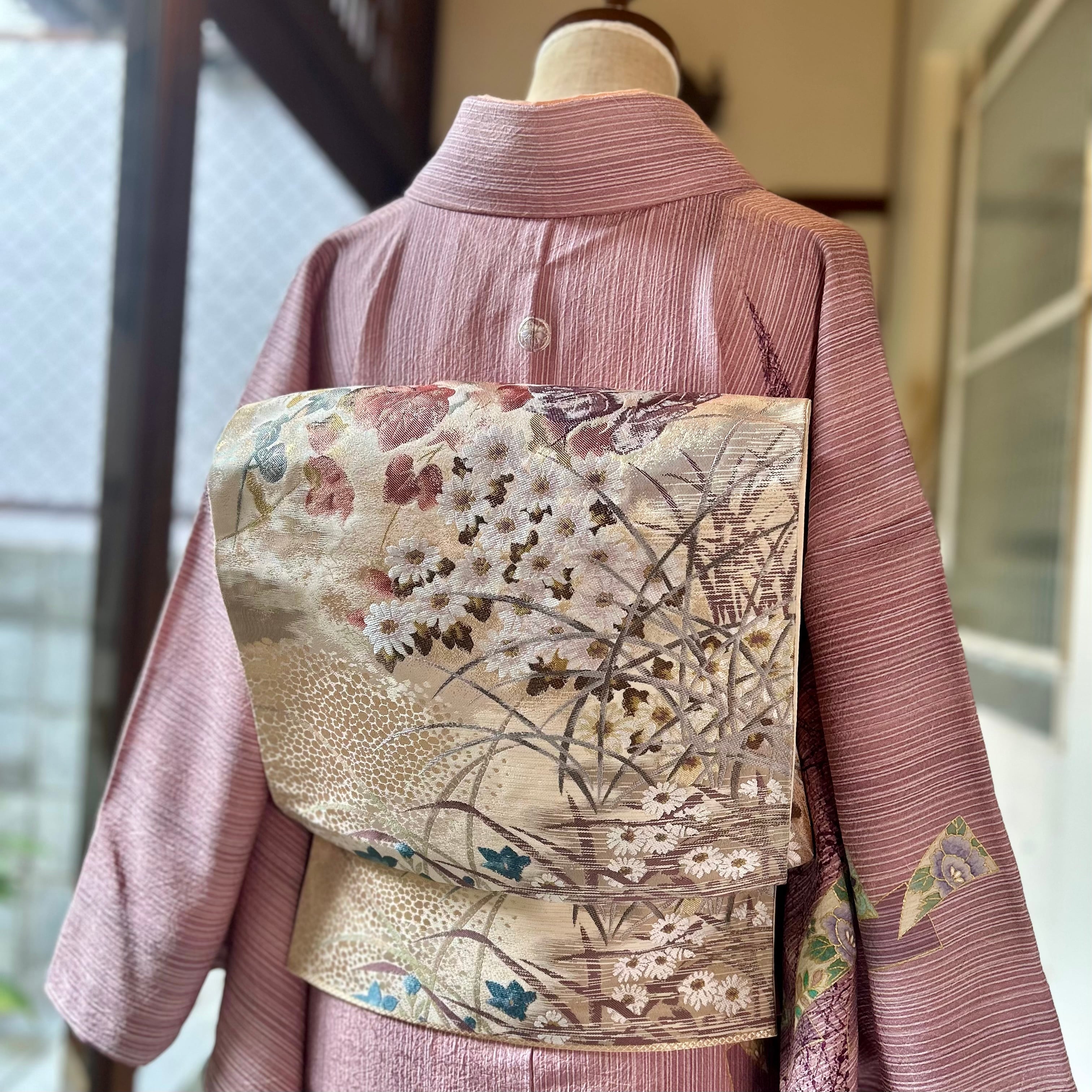 幾何学和モダン＊訪問着セット 紫 礼装 七五三ママ 卒業式 入学式 訪問