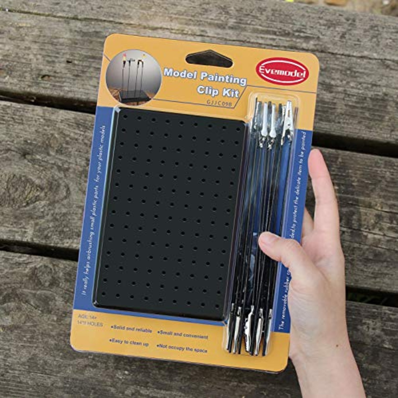 プラモデル ペインティング スタンド クリップ付き (クリップパーツ20本+スタンド 1本) 塗装用具