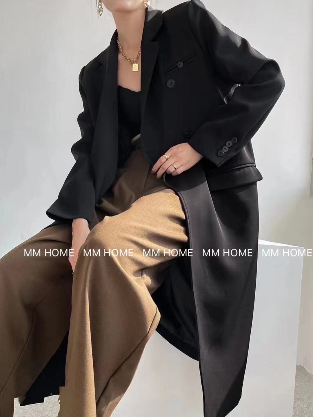 ロングダブルジャケット　AJ42441-6630