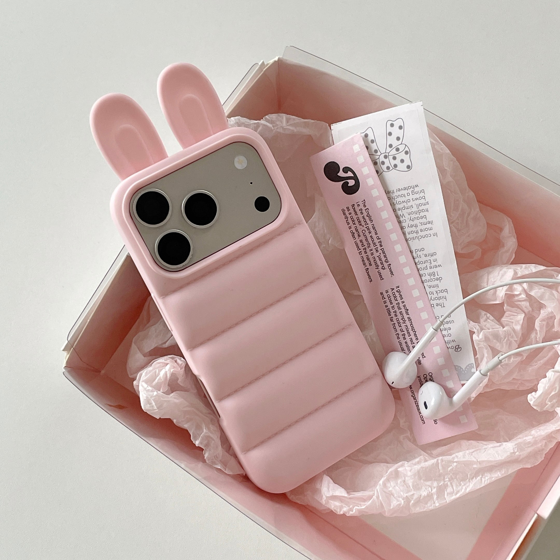 ウサギ耳 iPhone 17 16 15 ケース パフィーデザイン 衝撃吸収 TPU製