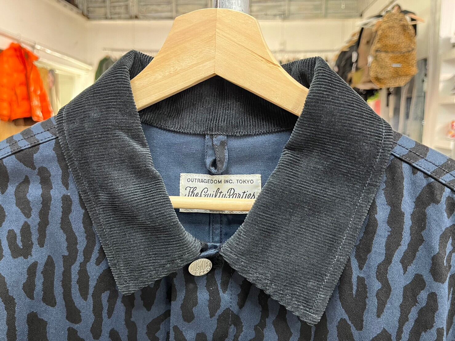 WACKO MARIA × DICKIES LEOPARD COVERALL NAVY MEDIUM 73933 | BRAND 
