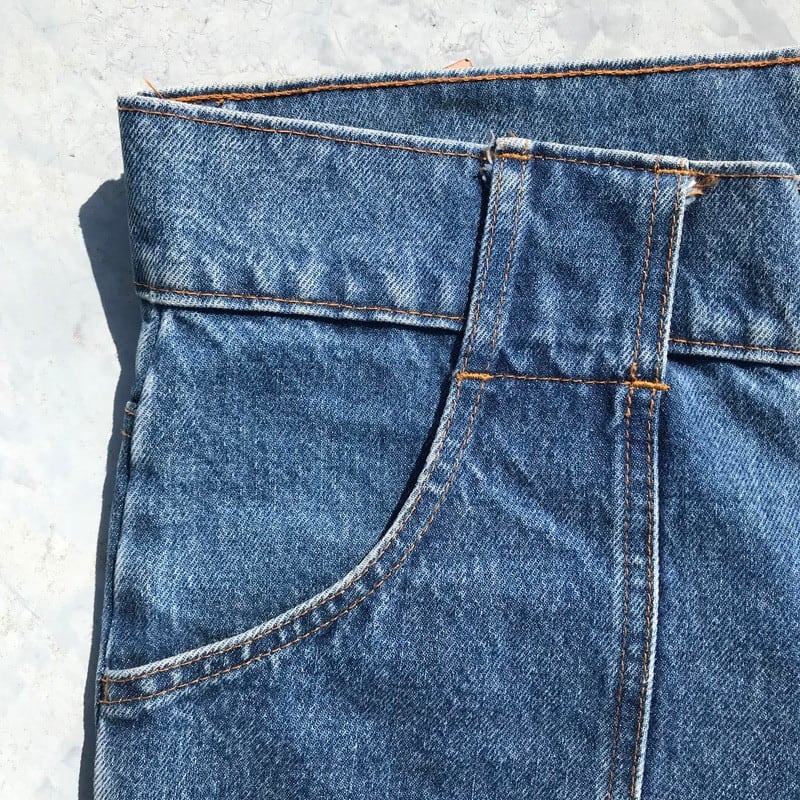 70's 80's Levi's リーバイス ブッシュパンツ デニム ブーツカット フレア 42TALON オレンジタブ スモールe ヴィンテージ  希少 | agito vintage powered by BASE