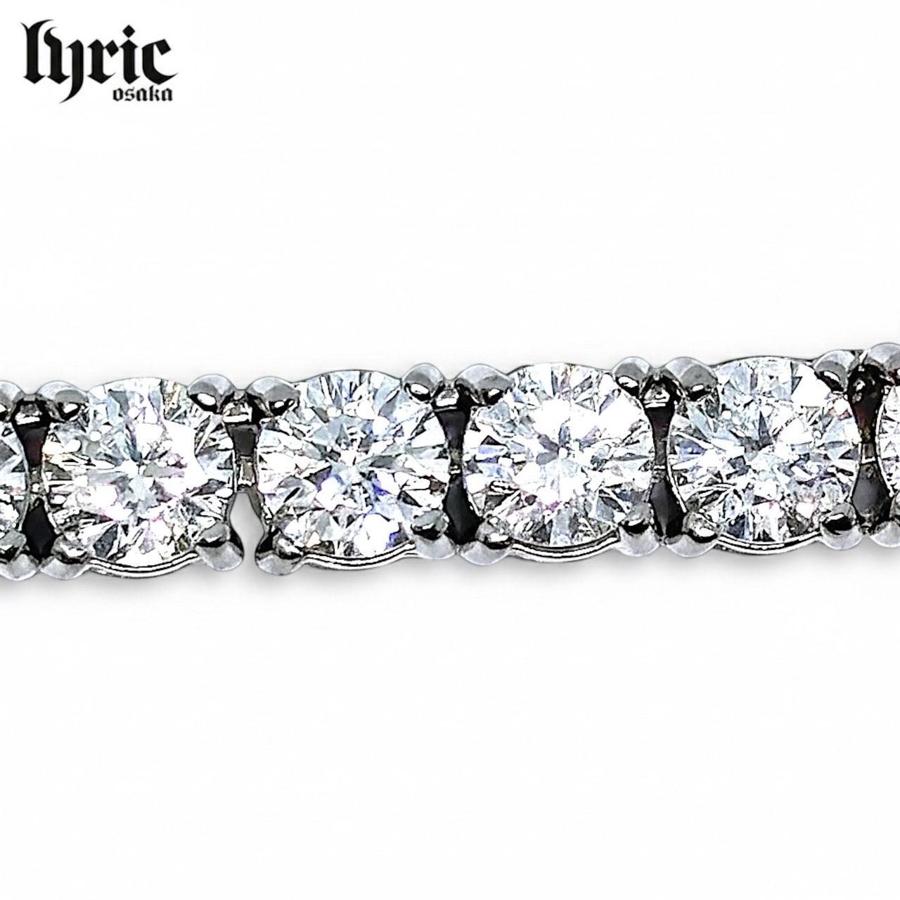 3mm stainless steel 316L tennis necklace silver