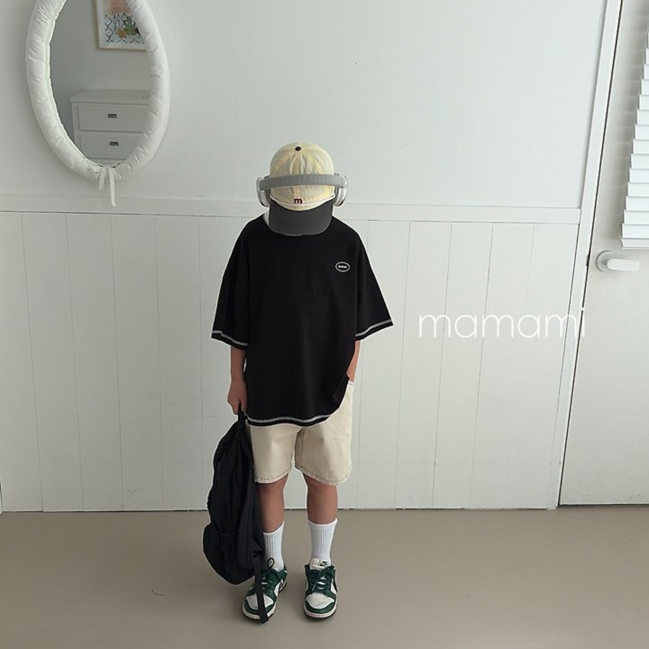 [mamami] Signature Stitch Tee (JS/JM/JL) / [마마미] 시그니처스티치티 (JS/JM/JL)