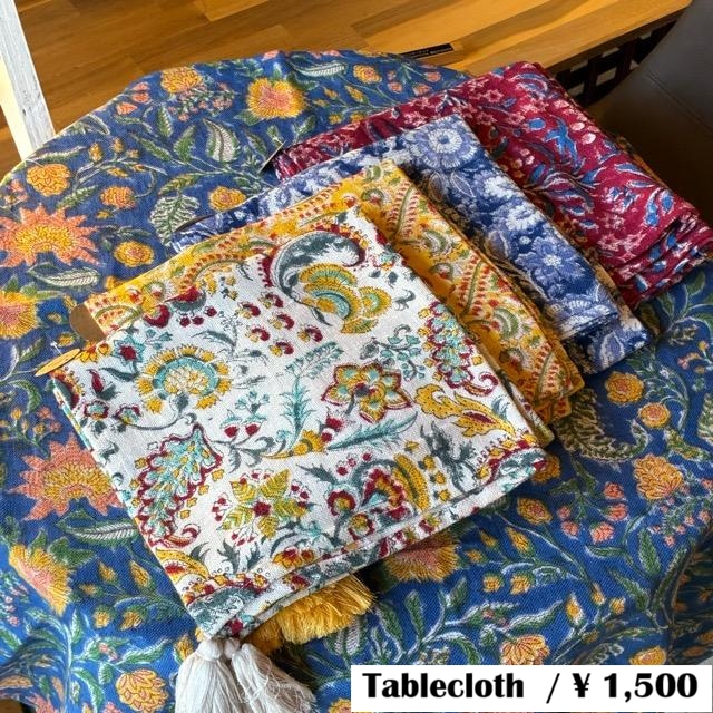 India Block Print Tablecloth, 97x97cm, 5 Colors, Multi-Cover Curtain, Rapid Print Floral Pattern with Tassels India Block Print Tablecloth, 97x97cm, 5 Colors, Multi-Cover Curtain, Rapid Print Floral Pattern with Tassels