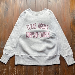 70s  Champion Reverse Weave 単色タグ 〈初期〉 〝 TEXAS AGGIES CORPES OF CADET 〟 Size  MEDIUM