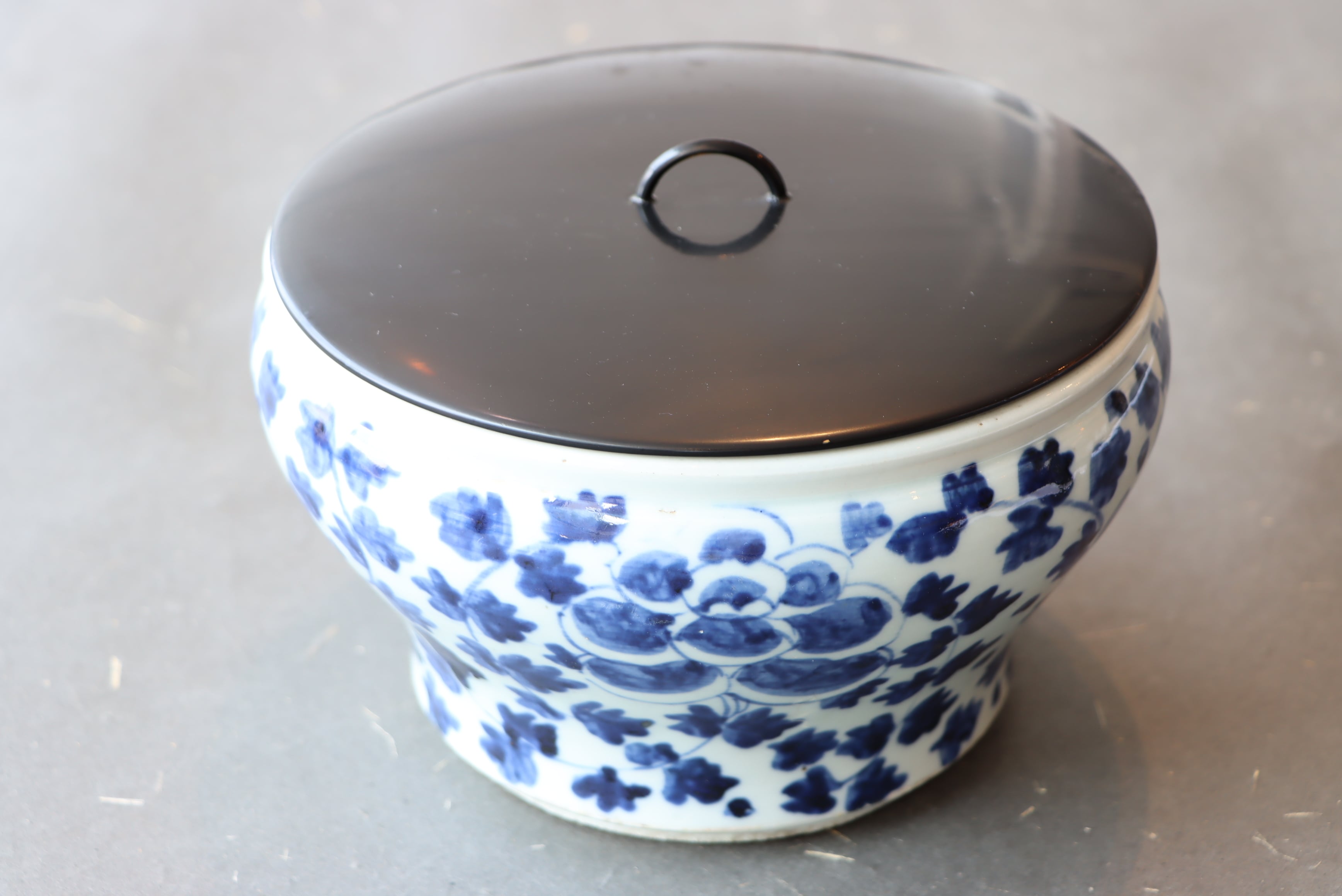 越後大久保焼 四君子染付水注 希少品 明治美術 金継ぎ 作家もの、その他 | (有)新原美術