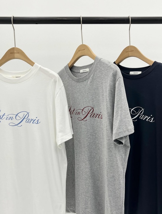 (予約) verveine / Lost in paris box fit tee 3color