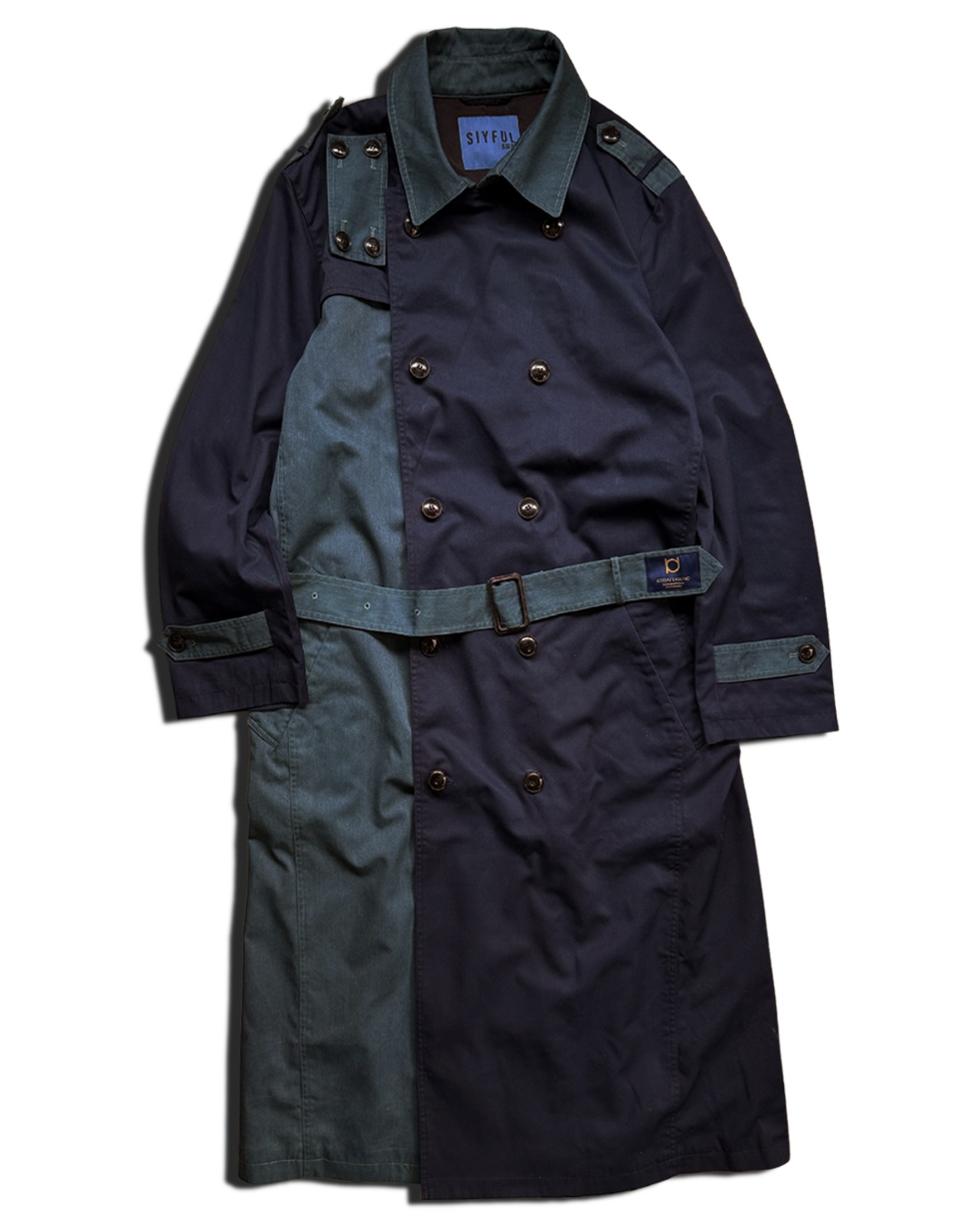 【 数量限定販売 】藍染めトレンチコートネイビー