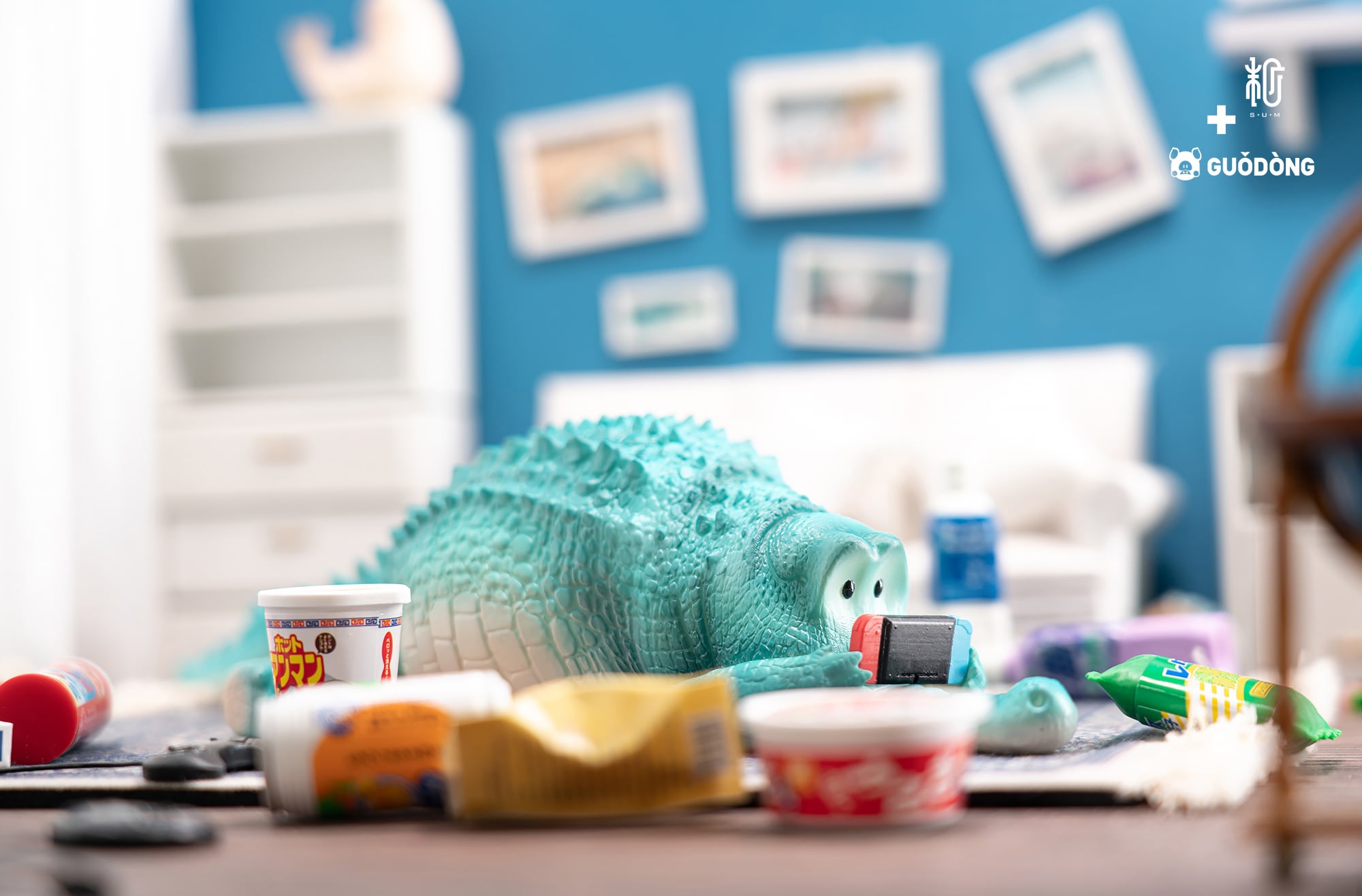 Lazy animals ワニII (ダーククリーン)｜guodong | sumart