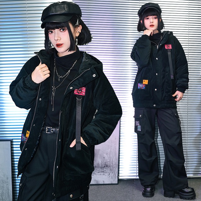 【古怪舍---怪物CLUBシリーズ】★チャイナ風アウター★ 綿入れコート 冬用コート コーデュロイ 厚て 暖かい