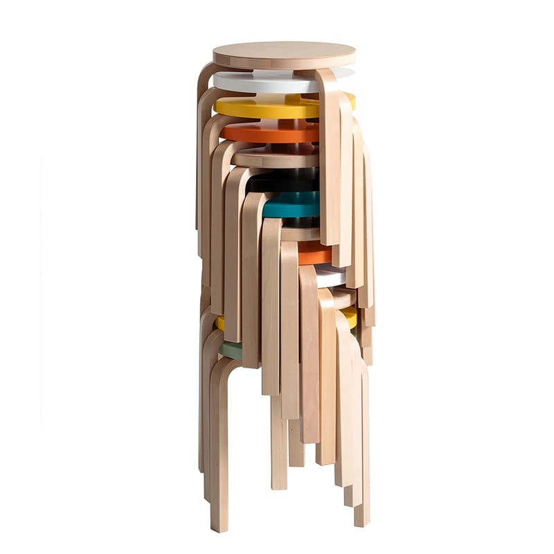 Artek アルテック スツール60 3本脚 レッド 正規品シール有 2012年 スツール 60 レッド ラッカー［ アルテック ］ | REAL Style online shop