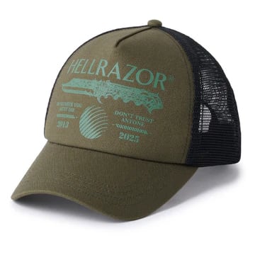 【HELLRAZOR】DTA TRUCKER CAP(ARMY GREEN)〈国内送料無料〉