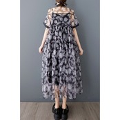 ダークメッシュ ワンピース セット  30142