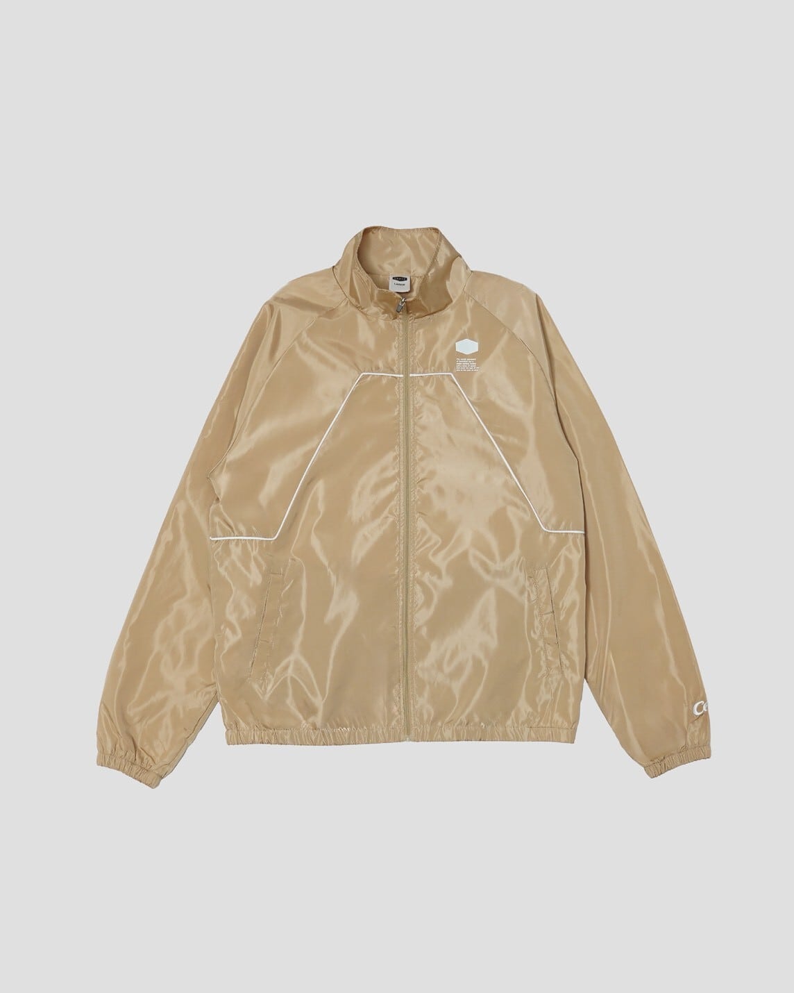 タグ付き新品SOFTHYPHEN REFLECT PIPING TRACK Spiral Logo Contrast Piping Track Jacket CAMEL | CRATE ATHLETICS