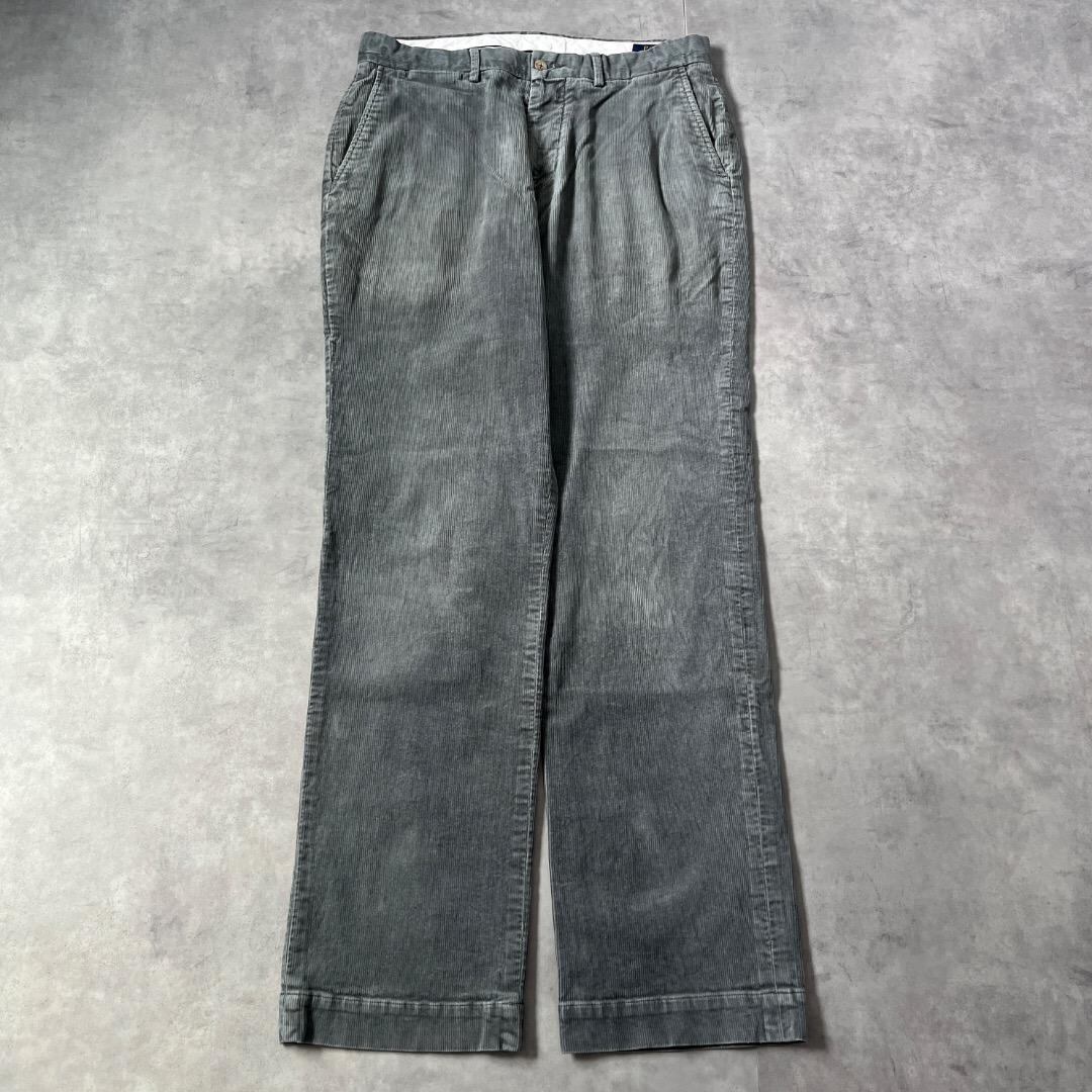 ポロ ラルフローレン W32 ポロチノ コーデュロイ 古着 グレー 16929