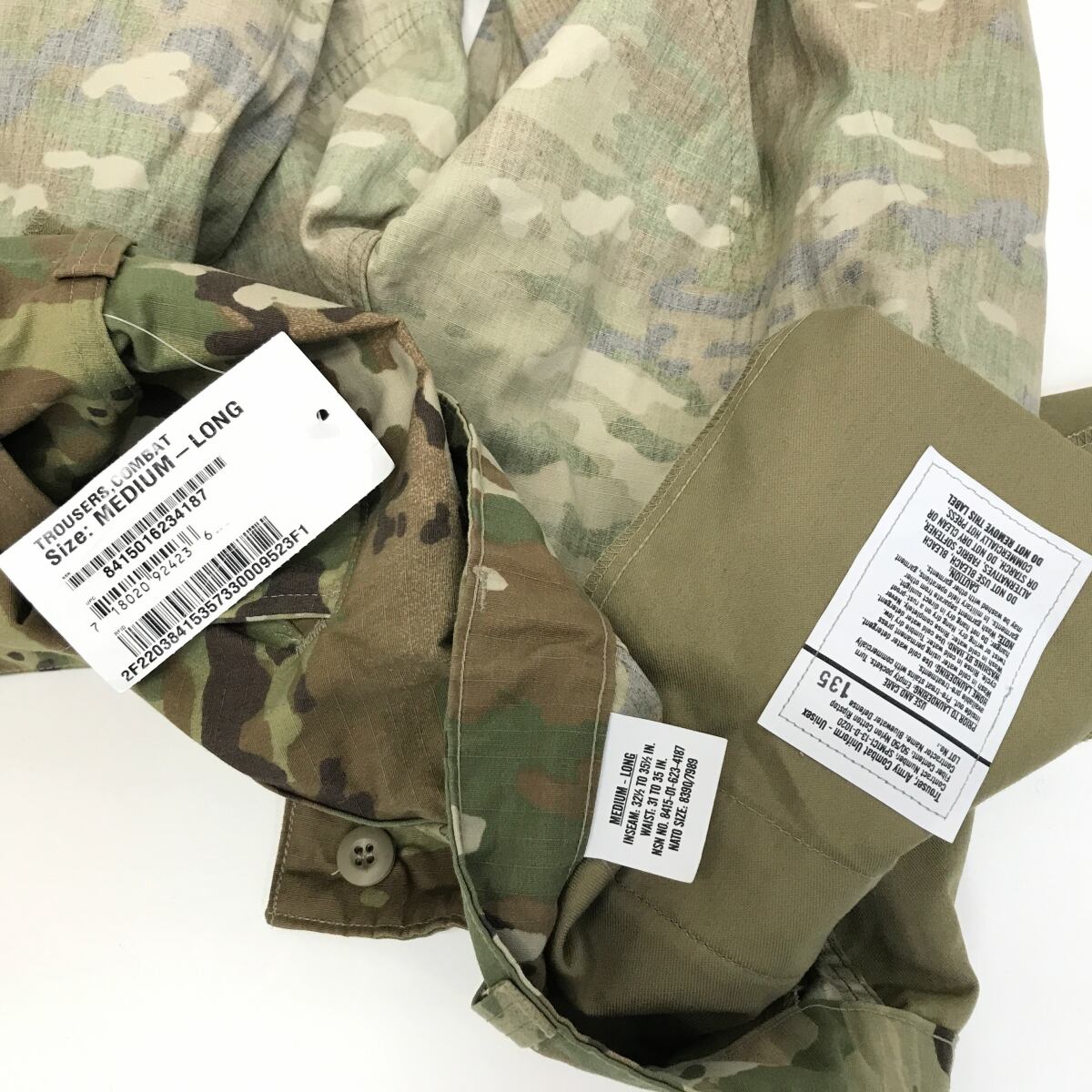 U.S.ARMY 米軍 00年代 スコーピオンW2迷彩 パンツ MEDUM-LONG 新品未 ...