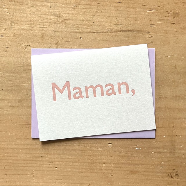 カード Maman,