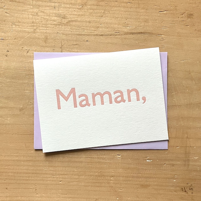 カード Maman,