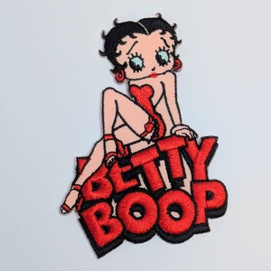 送料無料！ ★刺繍アイロンワッペン★【 Betty Boop（ベティブープ）】〚アメリカン雑貨 アメトイ〛
