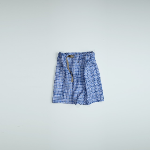 1/2 PANTS　Northern Linen　BLUE&WHITE