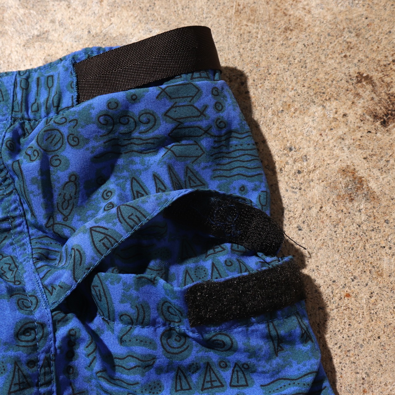 美品 M 92年 リバーショーツ patagonia river shorts パタゴニア 水着 rivershorts 総柄 スイムショーツ