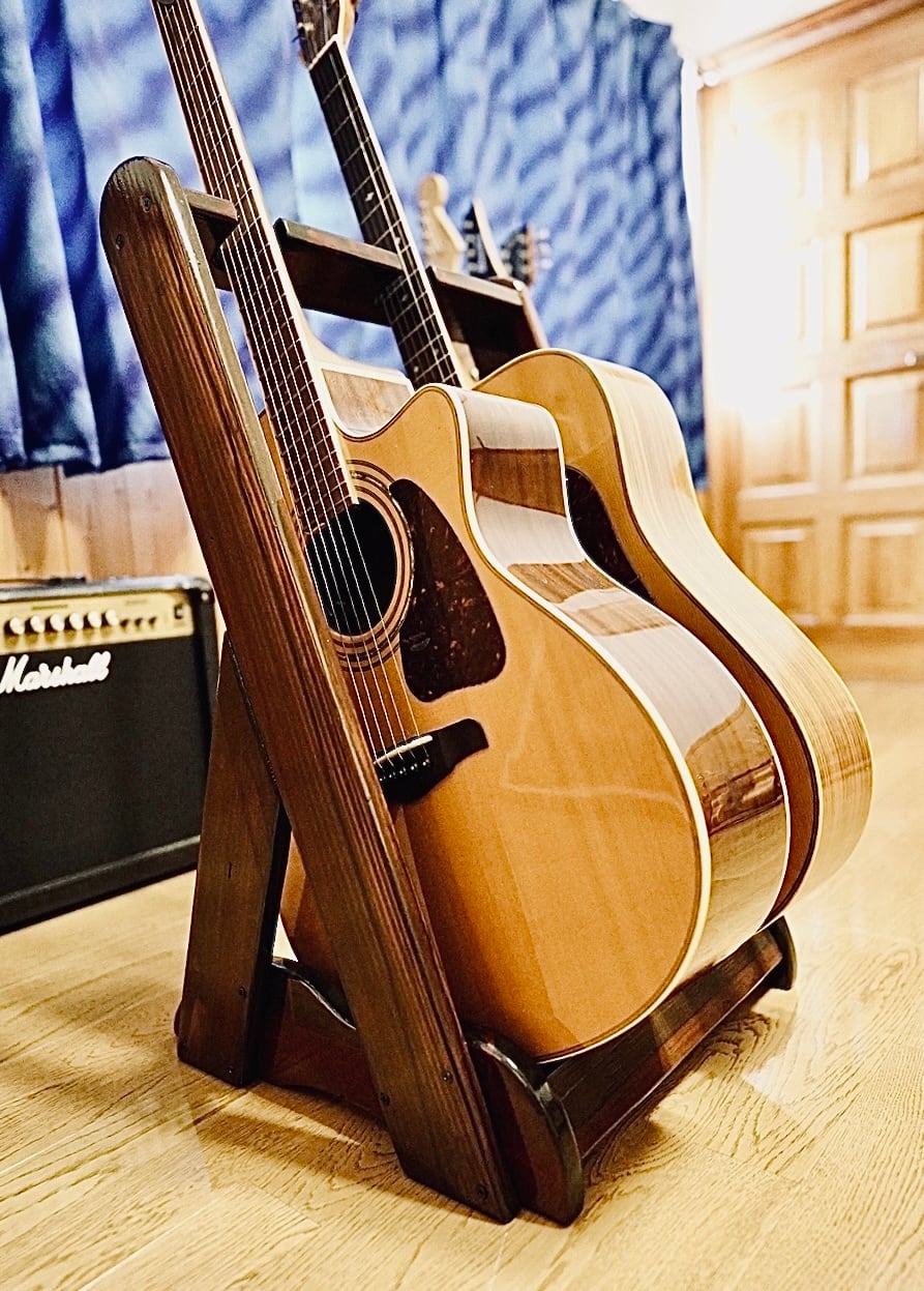 ギター・ベーススタンド | 手作り木工 レスポーラー夢工房