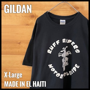 【RUFF RIDERS】音楽レーベル Tシャツ HIPHOP バイク XL ビッグサイズ アーチロゴ バックプリント 半袖 US古着 アメリカ古着