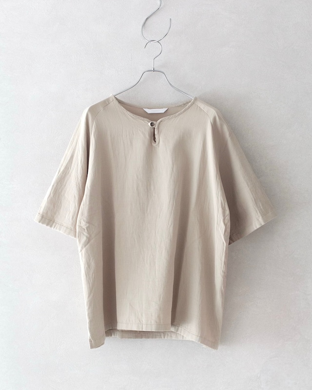 roundabout S/S Overlap T-Shirt BEIGE