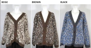 【select】レオパードカーディガン　38082