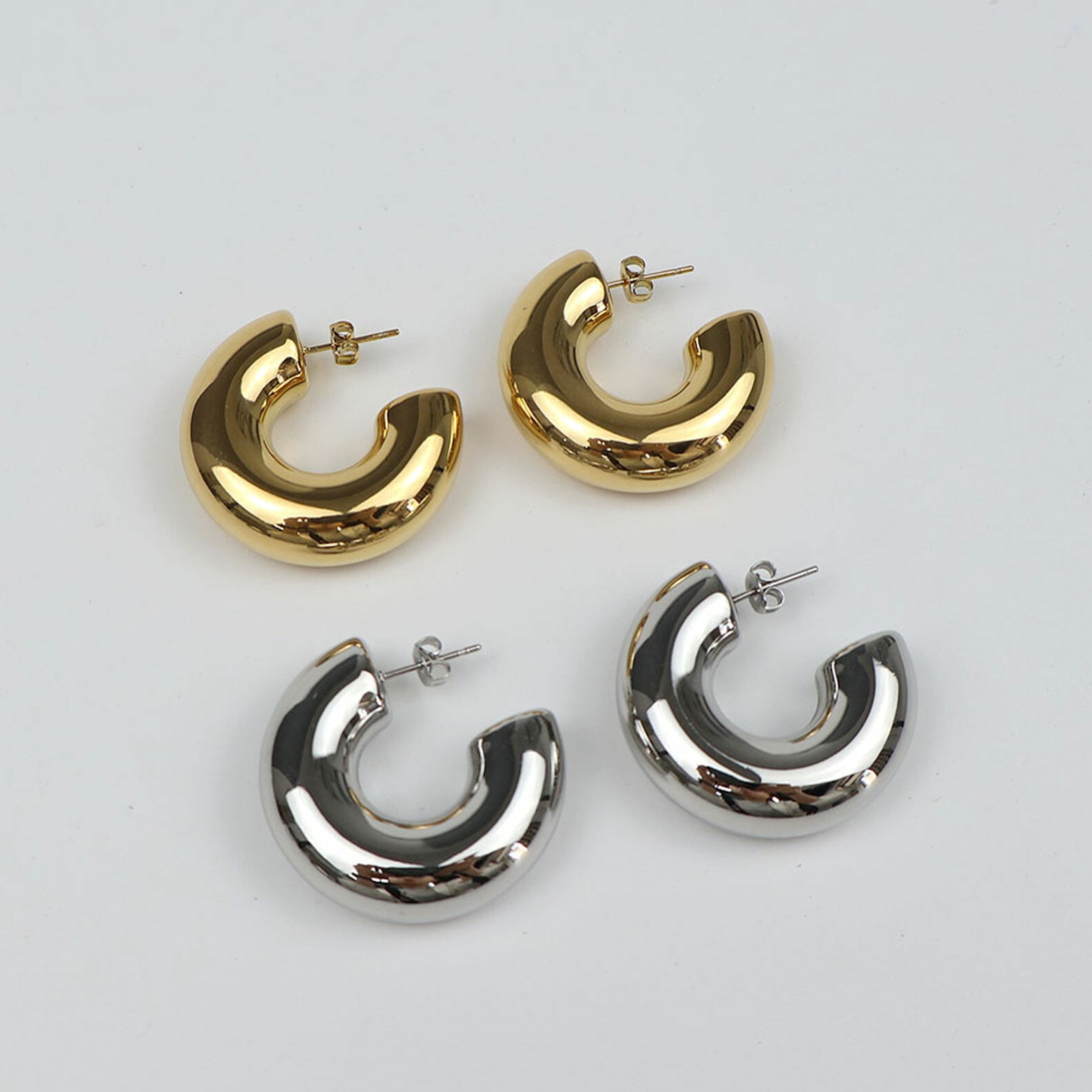 【SELECT】サージカルステンレス 316L フープピアス