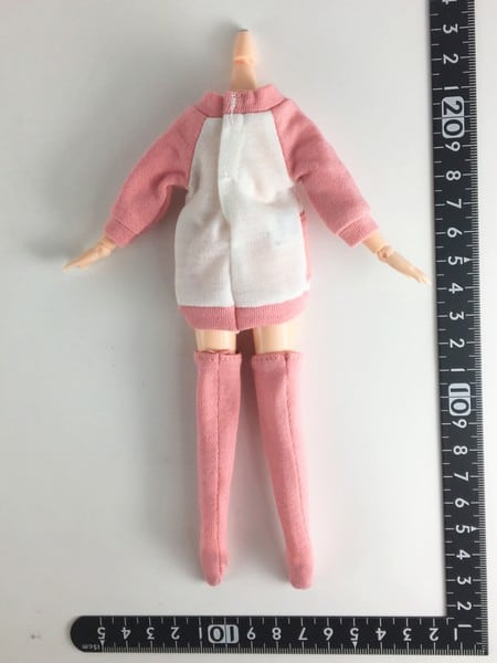 ドール服 1/6 女性用21_23 ジャンパースカート&ソックス ライトピンク STK 19676 - 画像2