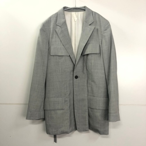 SOSHIOTSUKI ソウシオオツキ 　19SS　Kimono Slit Suits スーツ　ジャケット　グレー　44　【表参道t06】