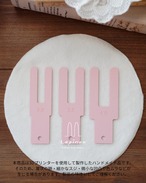 パイナップルLL3本セット・リボン結び棒 Lapinou（ラピヌー)