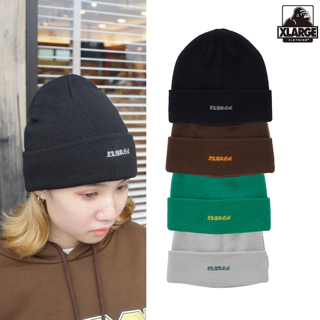 【XLARGE】OLD ENGLISH BEANIE 【エクストララージ】