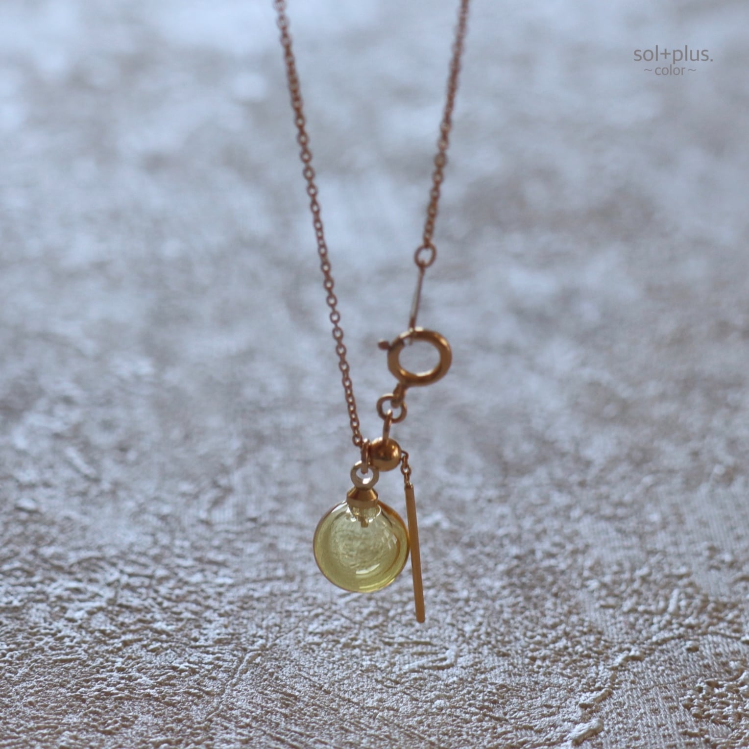 アロマペンダント Planet】Yellow / K14GF / アロマネックレス / アロマペンダント | Sol